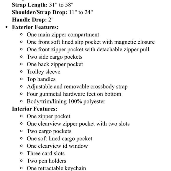 Lug Sonata  in Whimsey Black -  Like New BONUS MATCHING PIECE ADDED!!! - Picture 5 of 6